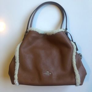 Coach shearling Edie EUC
